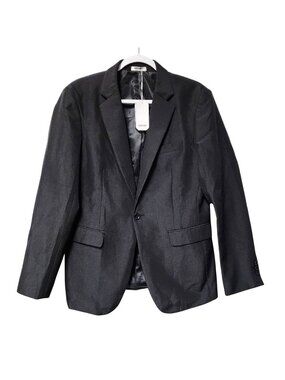 Coofandy Mens Black Two-Button Blazer Jacket Size S Slim Fit New